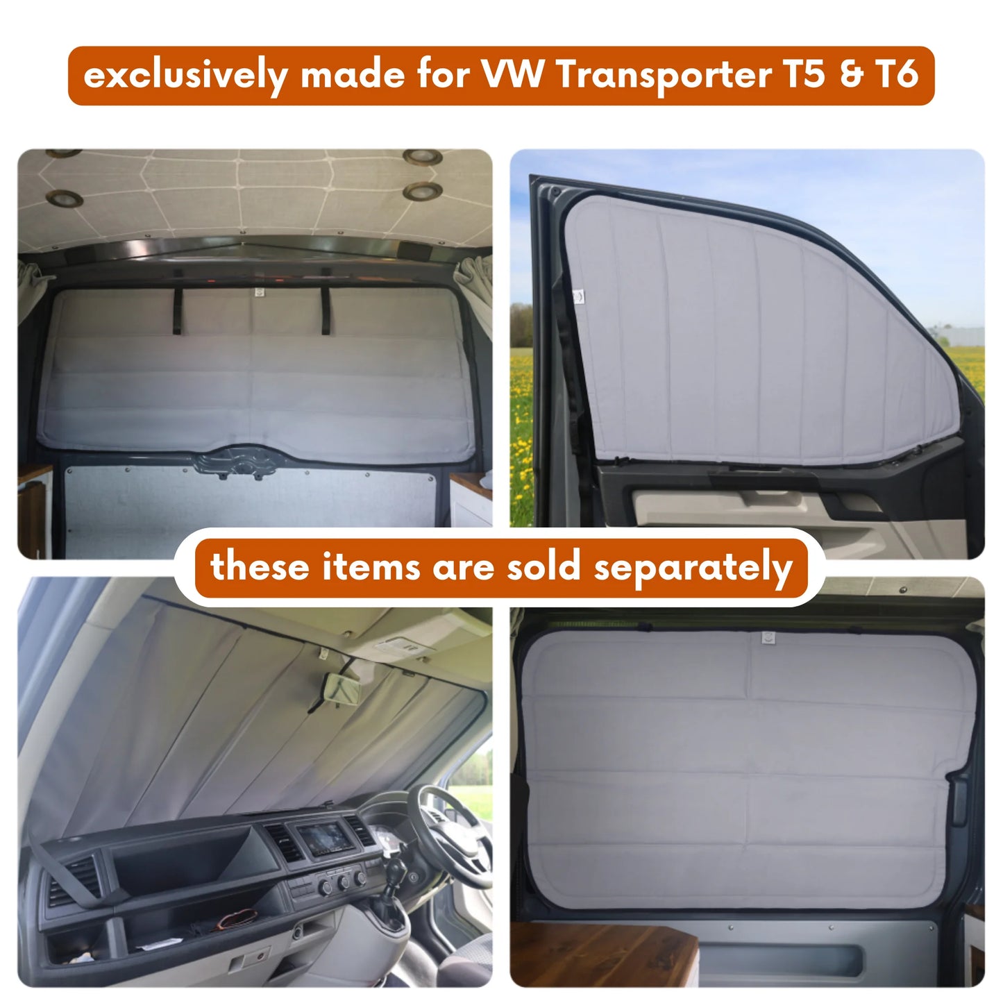 Insulated Window Covers for Volkswagen Transporter & Multivan